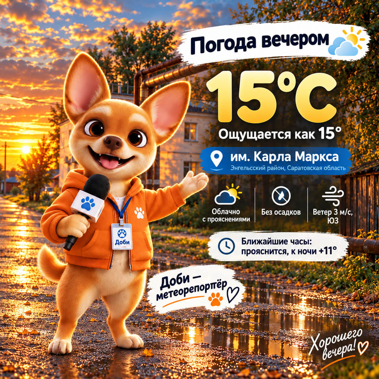 Погода с Доби
