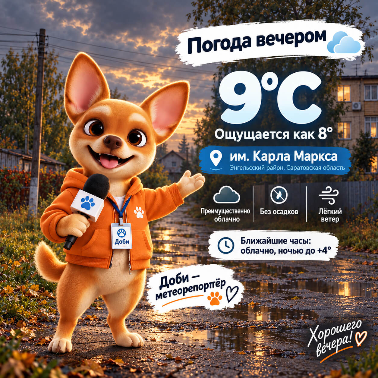 Погода с Доби