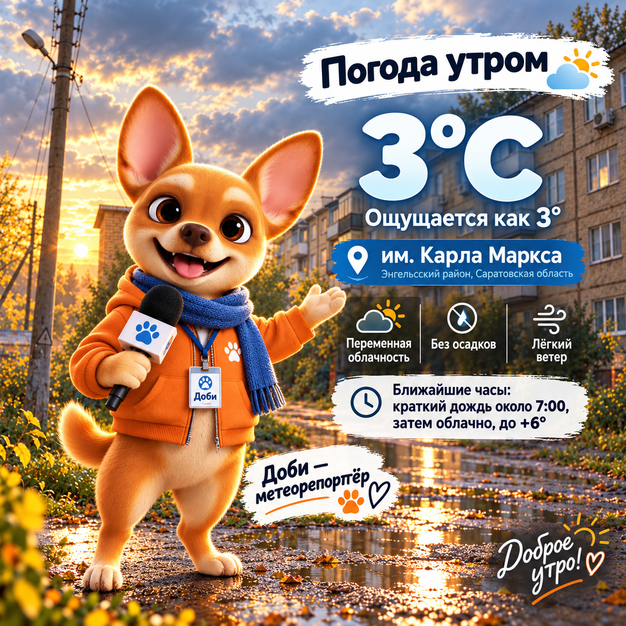 Погода с Доби