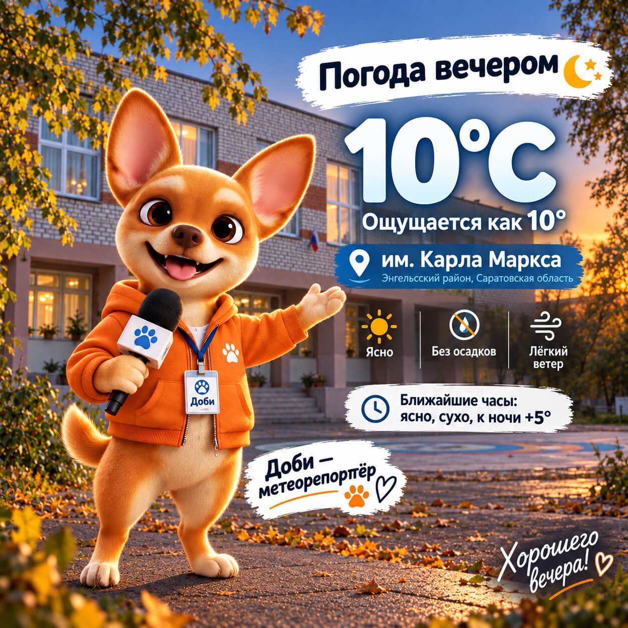 Погода с Доби