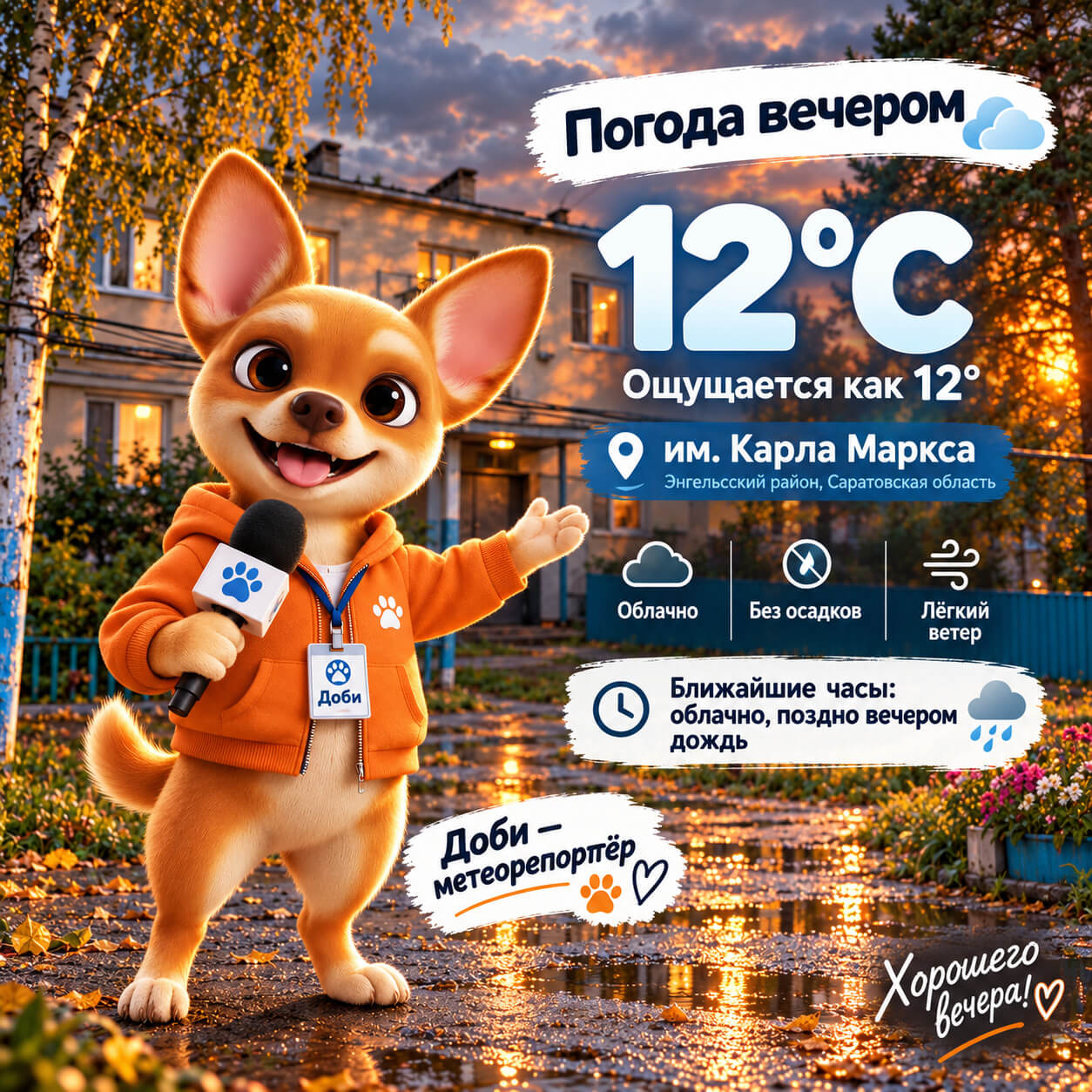 Погода с Доби