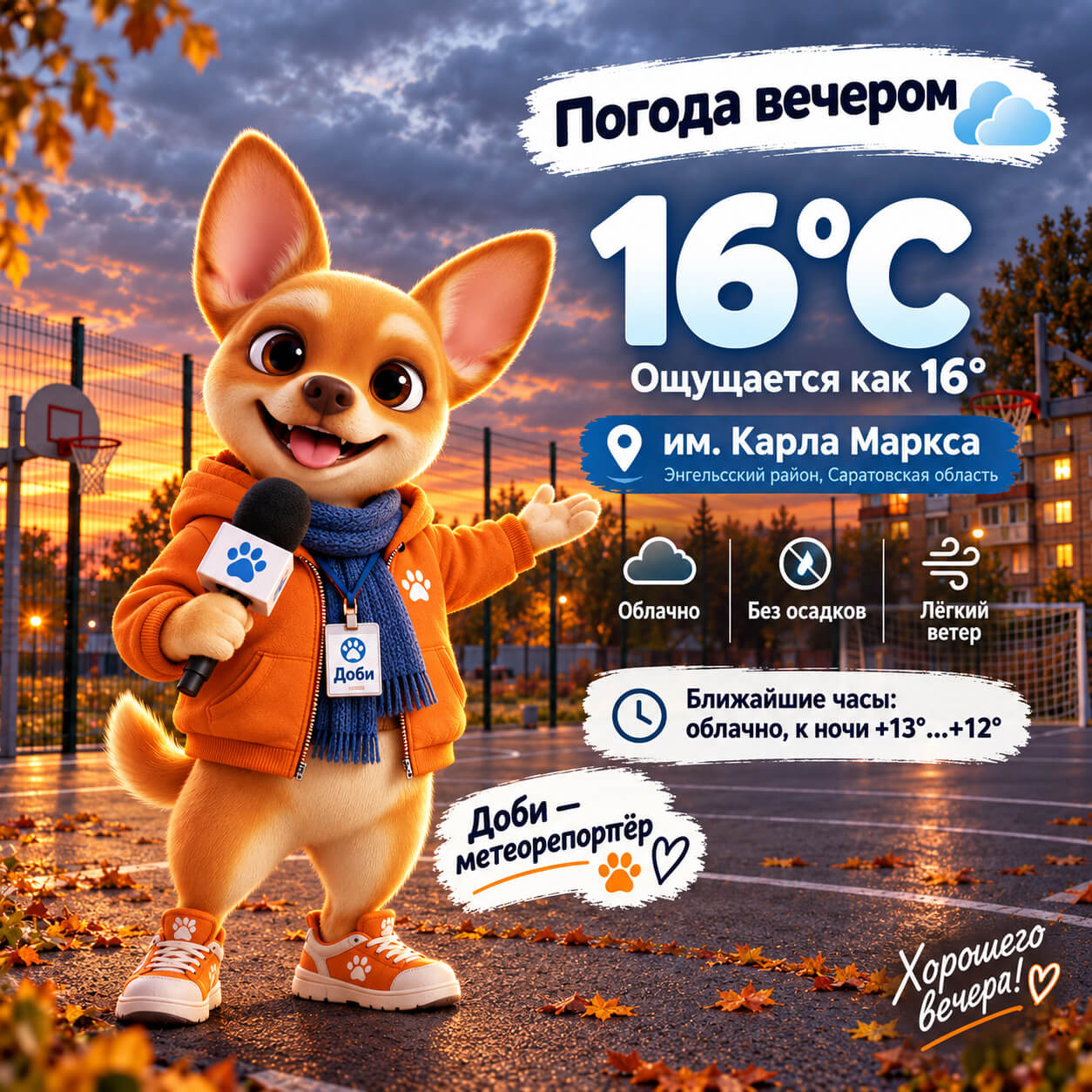 Погода с Доби
