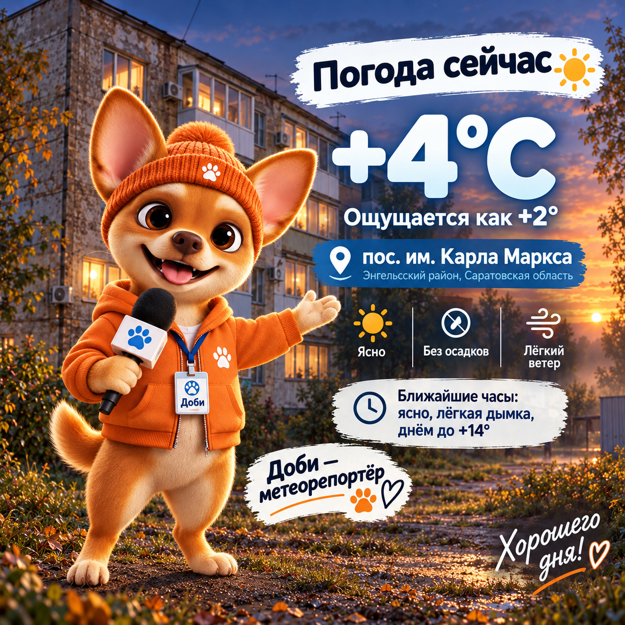 Погода с Доби