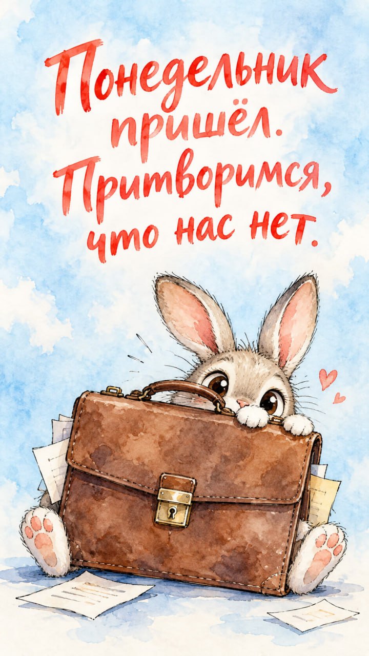 С началом трудовой недели, КМ!!! — открытка 1, 28 сентября 2026, HST AI