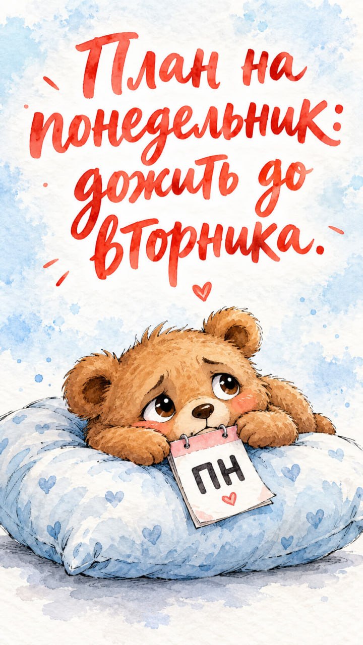 С началом трудовой недели, КМ!!! — открытка 4, 28 сентября 2026, HST AI