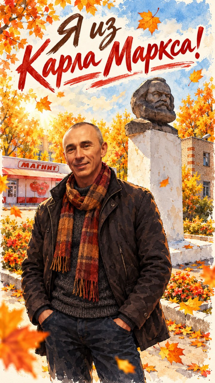 Я из Карла Маркса! — открытка 1, 5 октября 2026, HST AI