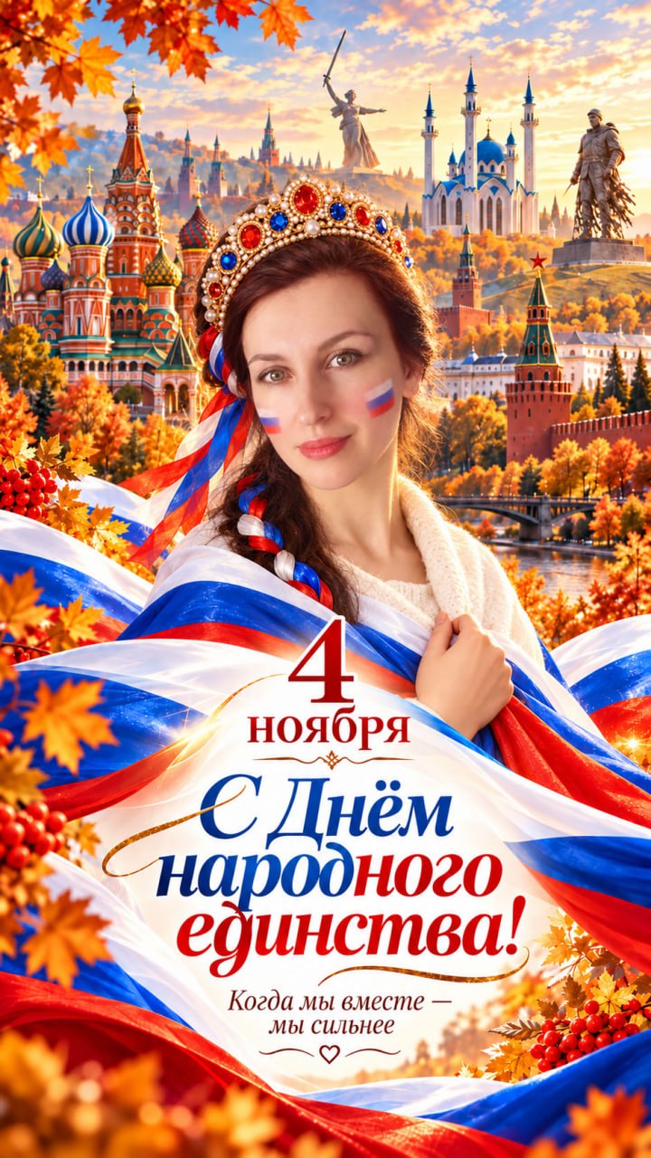 Скоро День народного единства! — открытка 2, 21 октября 2026, HST AI