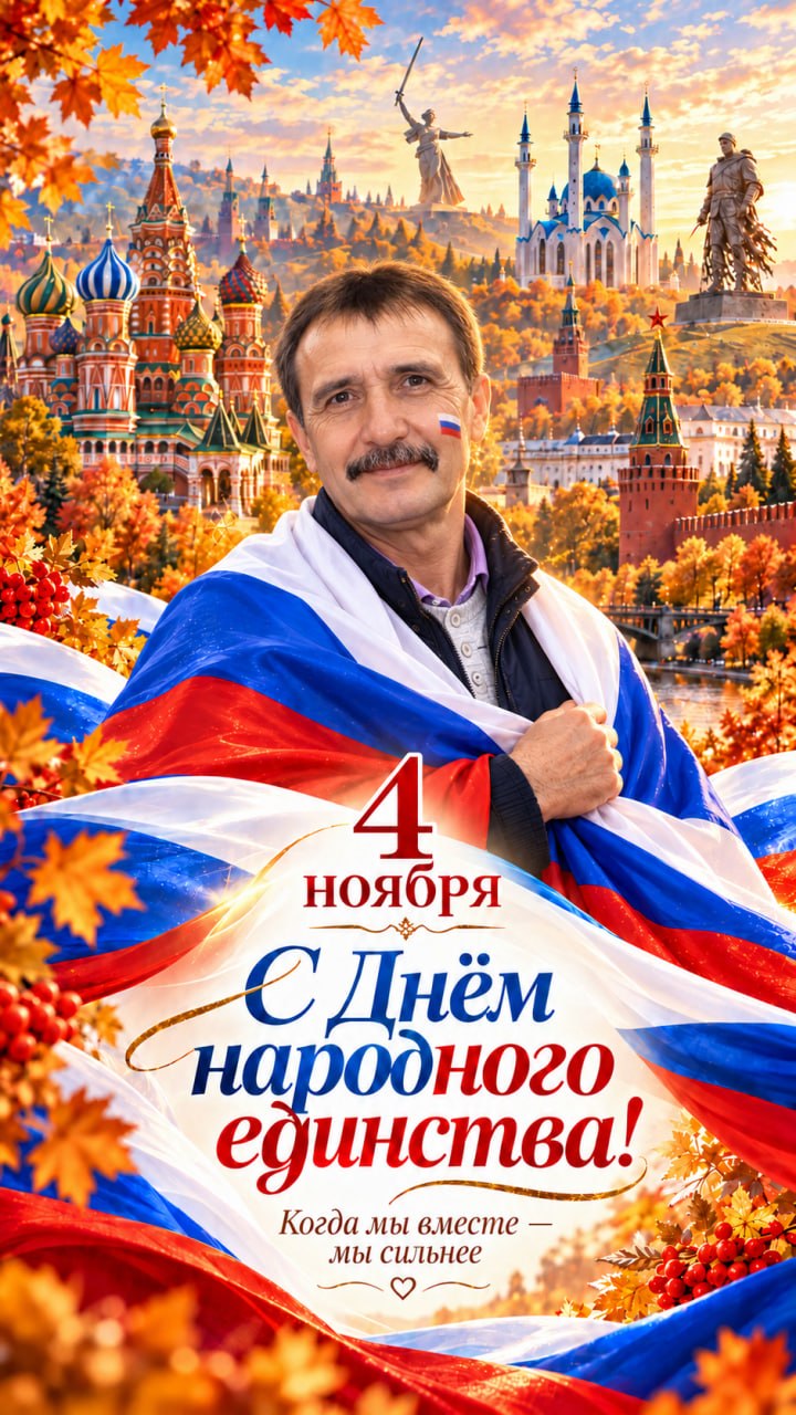 Скоро День народного единства! — открытка 1, 21 октября 2026, HST AI