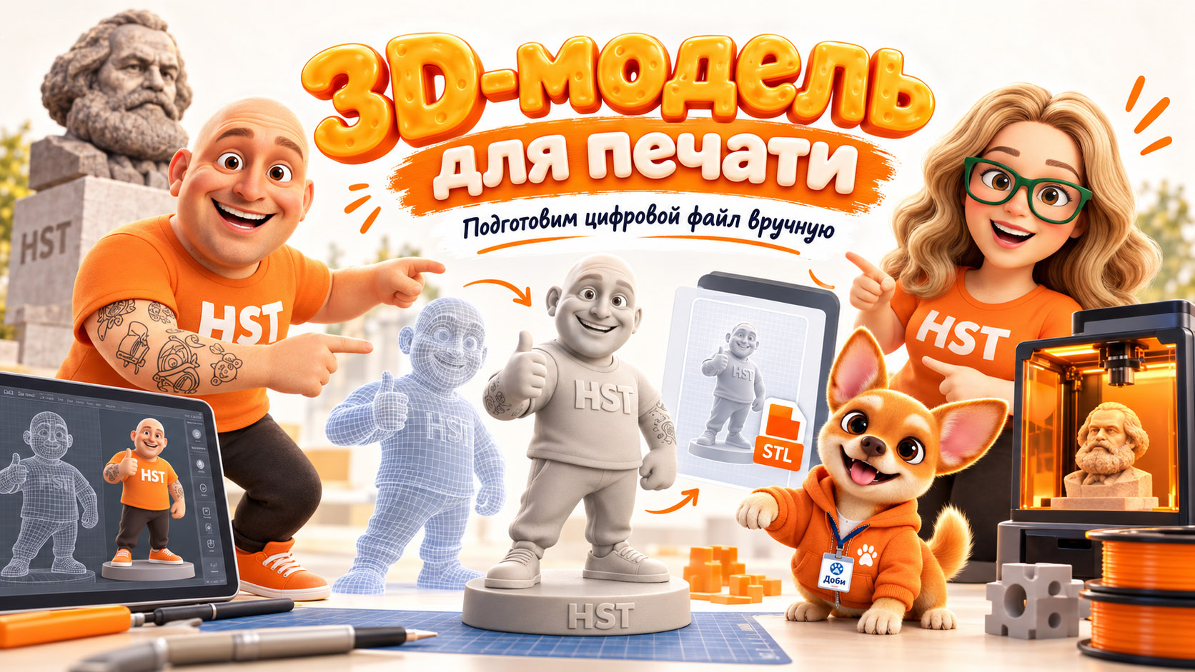 3D-фигурки и ручная подготовка файла