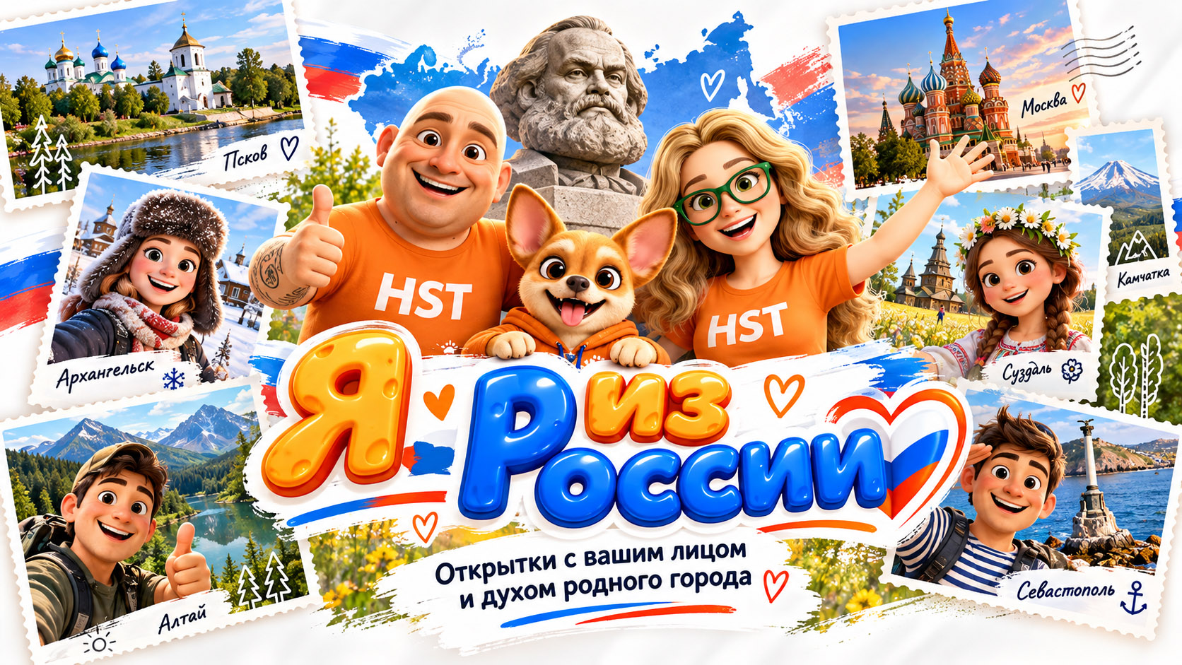 Открытки «Я из России»