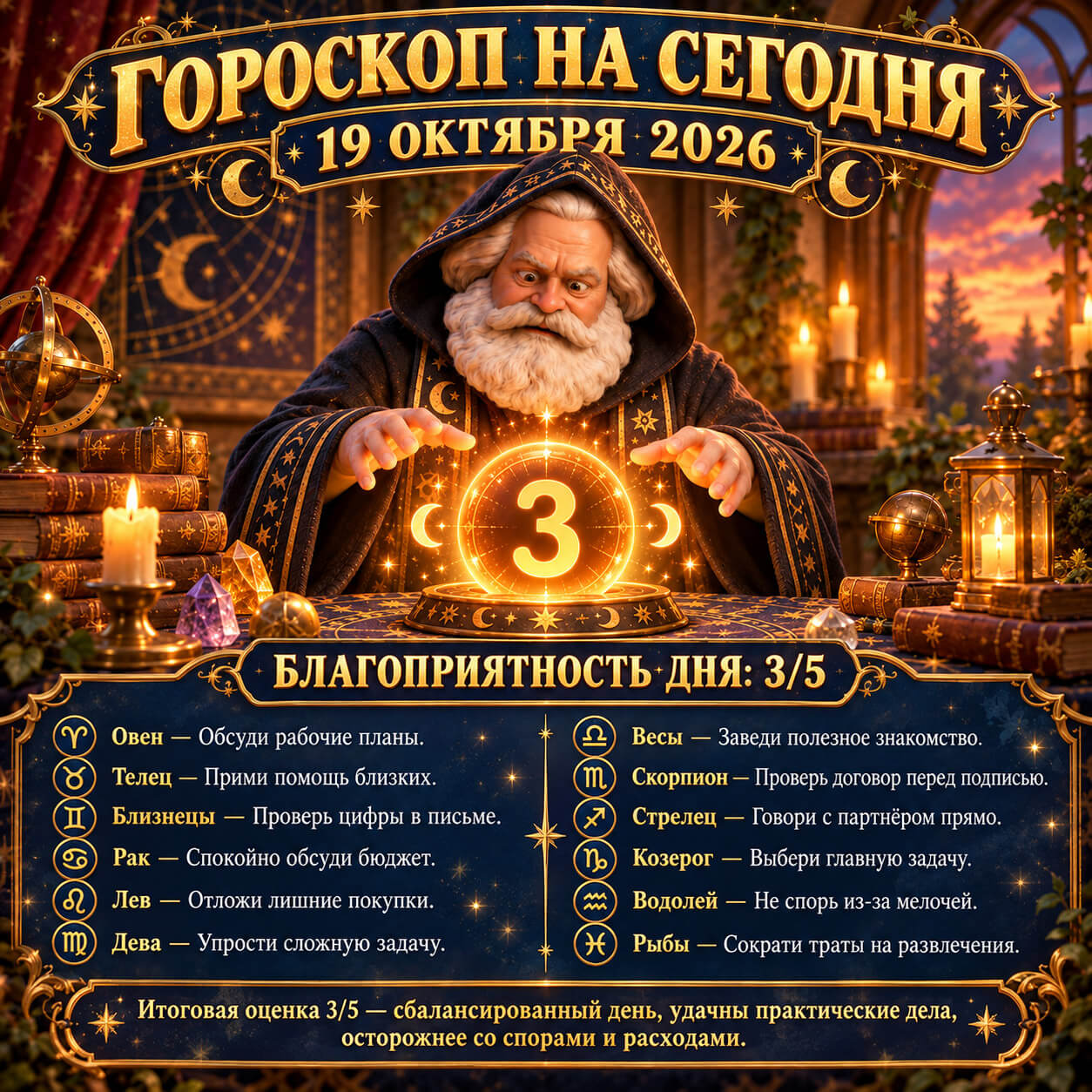 Предсказание дня HST